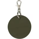 Breloc rotund cu clips, Everestus, 2610E18154, Ø7.5 cm, Poliuretan, Verde Forest