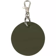   Breloc rotund cu clips, Everestus, 2610E18154, Ø7.5 cm, Poliuretan, Verde Forest