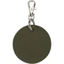 Breloc rotund cu clips, Everestus, 2610E18154, Ø7.5 cm, Poliuretan, Verde Forest