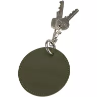   Breloc rotund cu clips, Everestus, 2610E18154, Ø7.5 cm, Poliuretan, Verde Forest