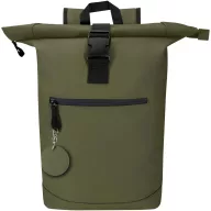   Breloc rotund cu clips, Everestus, 2610E18154, Ø7.5 cm, Poliuretan, Verde Forest