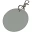 Breloc rotund cu clips, Everestus, 2610E18155, Ø7.5 cm, Poliuretan, Gri