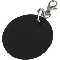   Breloc rotund cu clips, Everestus, 2610E18156, Ø7.5 cm, Poliuretan, Negru