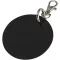 Breloc rotund cu clips, Everestus, 2610E18156, Ø7.5 cm, Poliuretan, Negru