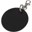 Breloc rotund cu clips, Everestus, 2610E18156, Ø7.5 cm, Poliuretan, Negru