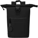 Breloc rotund cu clips, Everestus, 2610E18156, Ø7.5 cm, Poliuretan, Negru