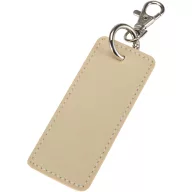   Breloc dreptunghiular cu clips, Everestus, 2610E18145, 9.5x4 cm, Poliuretan, Bej Oatmeal