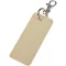 Breloc dreptunghiular cu clips, Everestus, 2610E18145, 9.5x4 cm, Poliuretan, Bej Oatmeal