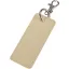 Breloc dreptunghiular cu clips, Everestus, 2610E18145, 9.5x4 cm, Poliuretan, Bej Oatmeal