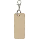 Breloc dreptunghiular cu clips, Everestus, 2610E18145, 9.5x4 cm, Poliuretan, Bej Oatmeal