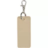   Breloc dreptunghiular cu clips, Everestus, 2610E18145, 9.5x4 cm, Poliuretan, Bej Oatmeal