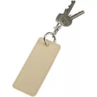   Breloc dreptunghiular cu clips, Everestus, 2610E18145, 9.5x4 cm, Poliuretan, Bej Oatmeal