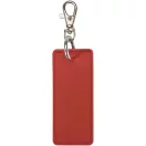 Breloc dreptunghiular cu clips, Everestus, 2610E18146, 9.5x4 cm, Poliuretan, Rosu Brick