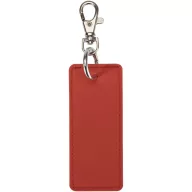   Breloc dreptunghiular cu clips, Everestus, 2610E18146, 9.5x4 cm, Poliuretan, Rosu Brick