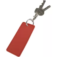   Breloc dreptunghiular cu clips, Everestus, 2610E18146, 9.5x4 cm, Poliuretan, Rosu Brick