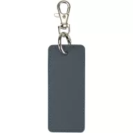   Breloc dreptunghiular cu clips, Everestus, 2610E18147, 9.5x4 cm, Poliuretan, Albastru Hale