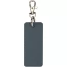 Breloc dreptunghiular cu clips, Everestus, 2610E18147, 9.5x4 cm, Poliuretan, Albastru Hale