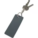 Breloc dreptunghiular cu clips, Everestus, 2610E18147, 9.5x4 cm, Poliuretan, Albastru Hale