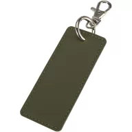   Breloc dreptunghiular cu clips, Everestus, 2610E18148, 9.5x4 cm, Poliuretan, Verde Forest