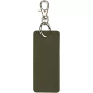   Breloc dreptunghiular cu clips, Everestus, 2610E18148, 9.5x4 cm, Poliuretan, Verde Forest