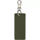 Breloc dreptunghiular cu clips, Everestus, 2610E18148, 9.5x4 cm, Poliuretan, Verde Forest