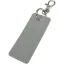 Breloc dreptunghiular cu clips, Everestus, 2610E18149, 9.5x4 cm, Poliuretan, Gri