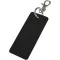 Breloc dreptunghiular cu clips, Everestus, 2610E18150, 9.5x4 cm, Poliuretan, Negru