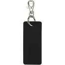 Breloc dreptunghiular cu clips, Everestus, 2610E18150, 9.5x4 cm, Poliuretan, Negru