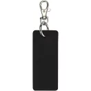 Breloc dreptunghiular cu clips, Everestus, 2610E18150, 9.5x4 cm, Poliuretan, Negru