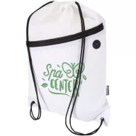   Saculet rucsac cu snur, Everestus, 2610E17934, 33x45.5 cm, Poliester, Alb
