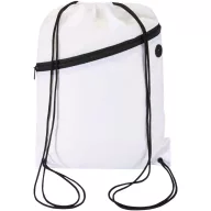   Saculet rucsac cu snur, Everestus, 2610E17934, 33x45.5 cm, Poliester, Alb