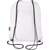   Saculet rucsac cu snur, Everestus, 2610E17934, 33x45.5 cm, Poliester, Alb