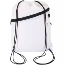 Saculet rucsac cu snur, Everestus, 2610E17934, 33x45.5 cm, Poliester, Alb