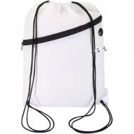   Saculet rucsac cu snur, Everestus, 2610E17934, 33x45.5 cm, Poliester, Alb