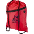 Saculet rucsac cu snur, Everestus, 2610E17936, 33x45.5 cm, Poliester, Rosu