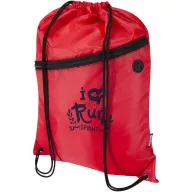   Saculet rucsac cu snur, Everestus, 2610E17936, 33x45.5 cm, Poliester, Rosu