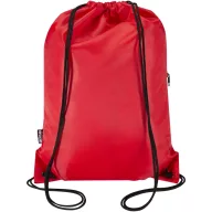   Saculet rucsac cu snur, Everestus, 2610E17936, 33x45.5 cm, Poliester, Rosu