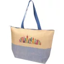 Sacosa de cumparaturi, Everestus, 2610E19041, 52.5x39x14 cm, Hartie, Albastru Ocean