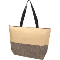   Sacosa de cumparaturi, Everestus, 2610E19043, 52.5x39x14 cm, Hartie, Negru