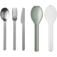   Set 3 tacamuri, Mepal, 2610E19065, 19.5x2.3x5.1 cm, Polipropilena, Verde Sage