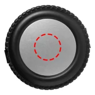  Set de unelte in cutie cu forma de anvelopa, 25 piese, Stac, RE01, abs plastic, argintiu, negru
