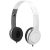 Cheaz foldable headphones, ABS Plastic, White