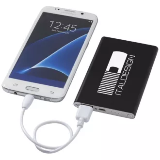 Pep 4000 mAh power bank, Aluminium, solid black