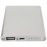 Pep 4000 mAh power bank, Aluminium, Silver