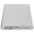 Pep 4000 mAh power bank, Aluminium, Silver