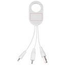 The Troop 3-in-1 Charging Cable, ABS Plastic, White