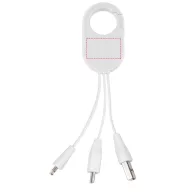 The Troop 3-in-1 Charging Cable, ABS Plastic, White
