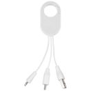The Troop 3-in-1 Charging Cable, ABS Plastic, White