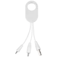 The Troop 3-in-1 Charging Cable, ABS Plastic, White