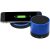 Cosmic Bluetooth® speaker and wireless charging pad, ABS Plastic, Royal blue